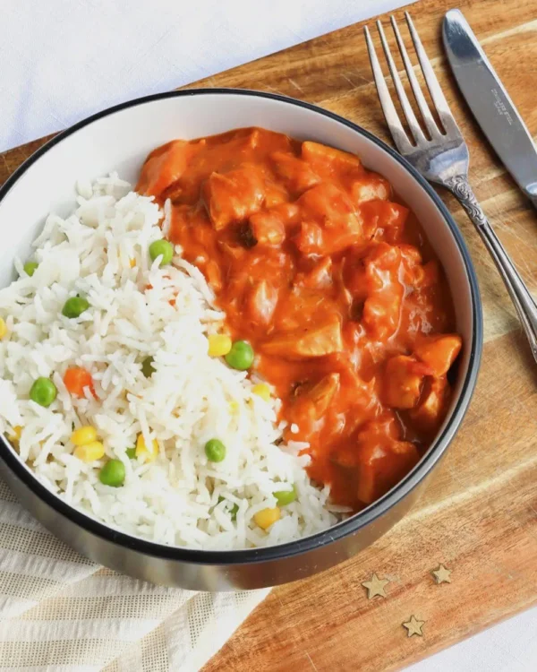 Sweet and Sour Chicken with Rice